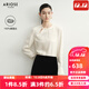 艾諾絲雅詩(shī)【商場(chǎng)同款】2025秋季新品斜襟新中式桑蠶絲上衣真絲襯衫40725027 奶油米 L