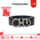 菲拉格慕（Ferragamo）腰帶男皮帶商務(wù)正裝 帶身3.5CM寬可自由裁剪 七夕節日送男友禮物 679710 687611黑藍雙面_荔枝紋