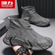 回力男鞋冬季加絨加厚保暖棉鞋高幫防滑勞保工裝馬丁鞋 灰色 43