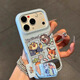 爆柿集瘋狂動(dòng)物城2適用iPhone17promax手機殼蘋(píng)果16promax朱迪尼克情侶殼15鏡子支架14皮紋13軟殼12卡通 軟荔枝紋-藍【瘋狂動(dòng)物城2】+標簽+鏡子支架 iPhone 17 Pro