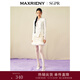 MAXRIENY貴雅新中式半裙毛絨直身短裙肌理感裙子 米白 M 02/36