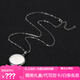詩(shī)筠（SHIJUN）七夕情人節禮物定制圓形可以打開(kāi)放照片能防水的項鏈吊墜翻蓋相盒 放二張照片 銀色 鏈條60cm