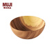 MUJI MUJI 木制 碗 餐具 家用 MDF4CC1A 原色 約直徑24*高9cm
