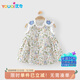 優(yōu)奇女童連衣裙夏季薄款女寶寶碎花裙嬰兒夏裝洋氣可愛(ài)公主裙夏天裙子