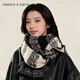 CHANEELR & KARITH圍巾女2026新款冬季針織保暖圍脖羊毛披肩生日新年禮物送女生女友 黑白色