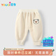 優(yōu)奇嬰兒褲子男女寶寶春秋長(cháng)褲嬰幼兒秋冬加絨衛褲雙層復合保暖休閑褲