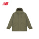 NEW BALANCE NB 純色百搭加厚保暖中長(cháng)款派克連帽鴨絨羽絨服 男款 AMJ44312-DRC M 身高170CM
