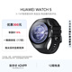 HUAWEI WATCH 5 46mm基礎款深錆色不銹鋼表殼蒼穹黑首創(chuàng  )X-TAP智感窗eSIM通信手表華為智能手表watch5