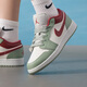 耐克（NIKE）女鞋 2025冬季新款air jordan 1低幫運動(dòng)鞋籃球鞋時(shí)尚板鞋大童鞋 553560-133 36