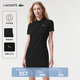 LACOSTE法國鱷魚(yú)女裝棉質(zhì)透氣修身運動(dòng)短款短袖Polo連衣裙|EF0653 031/黑色 M 38/165