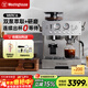 西屋WKFK16研磨一體半自動(dòng)咖啡機雙泵雙鍋爐家商用小型意式奶泡萃取機 不銹鋼色