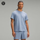 lululemon丨Soft Jersey 男士短袖針織衫 芯吸 LM3ES3S 雜色綠洲藍/雜色青年布灰藍 M