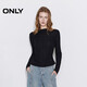 ONLY 2026春季親膚舒適側腰顯瘦彈力褶皺長(cháng)袖T恤女|126102006