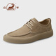 公羊真皮皮鞋男2026新款舒適輕便輕奢中青年男士商務(wù)休閑鞋百搭通勤鞋 沙色 98216 41