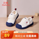 牧童幼兒園鞋春秋款室內鞋男童防撞學(xué)步鞋女寶寶小白鞋 海軍藍1 26