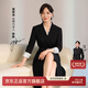 贏(yíng)智尚【陳數同款】連衣裙款氣質(zhì)正式場(chǎng)合NAIA醋酸假兩件西裝裙ZF02759 黑色 M (38)