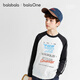巴拉巴拉【balaOne】童裝兒童長(cháng)袖t恤男女童2026春季速干