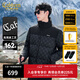 卡賓【高充絨】卡賓老花面包羽絨服男冬大衣休閑寬松立領(lǐng)鴨絨加厚外套 煤黑色01 L /175/50