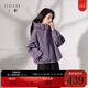 三彩2025冬季新款連帽棉服寬松棉衣休閑簡(jiǎn)約保暖夾棉外套短款S 薰衣草紫預售[付款25天內]發(fā) L 165/88A