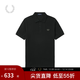 Fred Perry男士POLO衫2025冬季休閑麥穗重磅短袖多彩T恤M6000 GRS/夜綠色 L