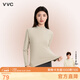 VVC打底衫女半高領(lǐng)秋冬新款純色打底衣外穿保暖內搭修身顯瘦 摩卡米L