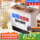 榮事達（Royalstar）【雙純銅線(xiàn)電機】半自動(dòng)雙桶洗衣機家用雙桶雙缸強洗塑桶不銹鋼桶家電大型商用老式強勁動(dòng)力大容量 10公斤【雙純銅電機+雙塑桶】高性?xún)r(jià)比 雙缸