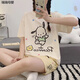 兒童睡衣女10-15歲純棉短袖夏天睡衣少女夏季純棉短袖短褲薄款15歲可愛(ài)卡通帕恰狗全棉大童初中生 HZM-8552帕恰狗店主 女M高153-158重70-90斤