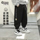 小象漢姆童裝男童運動(dòng)褲春秋兒童褲子中大童男孩長(cháng)褲韓版 黑色   150 cm  