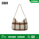 森馬（Semir）腋下包復古仿毛呢格紋手提包單肩斜挎包女105824153027