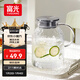 富光家用涼水壺高硼硅玻璃涼白開(kāi)水壺耐熱冷水壺大容量1.8L