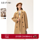 詩(shī)凡黎（‘S EIFINI）詩(shī)凡黎西裝式毛呢外套新款高級感赫本風(fēng)質(zhì)感雙面呢大衣女 駝色 L 165/88A
