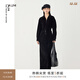 噢姆（AUM）【輕松套裝】冬季新款女裝燈芯絨收腰休閑短外套黑色通勤半身裙女 黑色外套 S