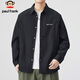 大嘴猴（paul frank）長(cháng)袖襯衫男士潮牌春秋季寬松休閑工裝襯衣男裝上衣外套