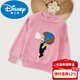 迪士尼柔軟羊絨衫女童套頭寶寶打底毛衣兒童針織中大童羊毛小孩加厚秋冬 NX137吹泡泡女孩 140cm