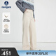 Navigare意大利小帆船女士直筒牛仔褲2025秋冬季新款磨毛保暖簡(jiǎn)約休閑長(cháng)褲 糖漿色 S