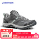 迪卡儂（DECATHLON）鞋登山鞋男戶(hù)外防滑透氣耐磨女運動(dòng)鞋低幫旅游徒步鞋ODS MH100 女款_鉛灰色 37