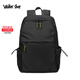 Walker Shop【品牌精選】2026新款商務(wù)通勤背包大容量旅行包時(shí)尚電腦雙肩包男 幻影黑色