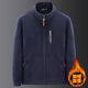 【年終大促】秋冬季男士外套上衣?lián)u粒絨拉鏈衛衣加絨加厚款zcy 深藍色 （加絨款/下滑選尺碼） 3XL (適合135-155斤)