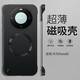 耐度（NaiDu）適用于華為mate80promax手機殼簡(jiǎn)約磨砂散熱磁吸保護套輕薄裸機膚感新款防摔無(wú)邊框半包后殼 mate80【石墨黑-大孔】磁吸無(wú)邊框