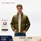 Tommy Hilfiger秋冬男裝鋪棉拼接抓絨合身商務(wù)休閑立領(lǐng)雙拉鏈開(kāi)衫衛衣外套 橄欖綠MS2 M