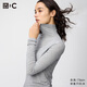 優(yōu)衣庫女裝HEATTECH EXTRA WARM混紡高領(lǐng)T恤/長(cháng)袖9%羊絨478954 478954/03灰色 M