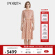 PORTS寶姿商場(chǎng)同款春季新品女裝抽象LOGO標識連衣裙LP8D177RPT064 磚紅陶棕印花 XS (2)