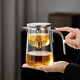 TEAHUE飄逸杯磁吸玻璃泡茶壺茶水分離一鍵過(guò)濾沖茶神器2025新款高檔茶具