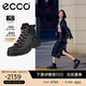 愛(ài)步（ECCO）休閑鞋女 女士高幫厚底增高牛皮休閑鞋 蹤跡220703 HL 黑色22070351052 37
