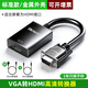 裕合聯(lián) VGA轉HDMI線(xiàn)轉換頭高清視頻轉接線(xiàn)轉接頭帶音頻適用華為小米筆記本連接電視機顯示器投影儀 【標準款】1080P高清不閃屏