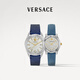 范思哲（VERSACE）情侶手表一對瑞士進(jìn)口小牛皮男女手表時(shí)尚休閑石英對表/新年禮物 VE6A00123+VE6C00123