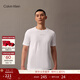 Calvin Klein運動(dòng)【吸濕速干】25夏季男士戶(hù)外休閑ck跑步健身透濕短袖T恤上衣 100-月光白 M