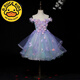 G.duck兒童禮服花仙子公主裙蓬蓬花童鋼琴演出服女童小主持人生日晚禮服 2149短款 100