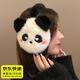 QBILY 保暖耳罩 秋冬可愛(ài)卡通保暖耳罩兒童耳捂耳套暖包折疊毛絨耳罩女 黑桿熊貓耳罩