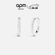 APM Monaco環(huán)形耳環(huán)925銀耳釘潮流個(gè)性耳飾珠寶禮物送女友